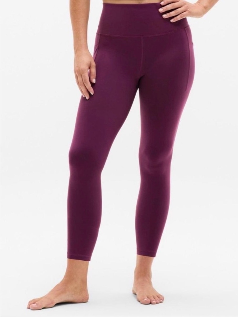 Athleta High-Rise Leggings in Plum
